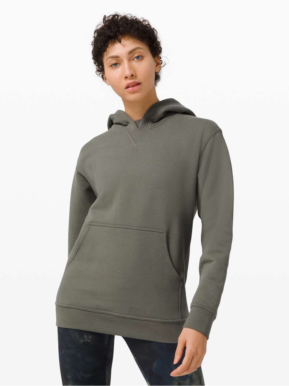 Lululemon All Yours Hoodie Fleece Grey Sage Size 6
